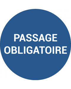 Pictogramme PASSAGE OBLIGATOIRE
