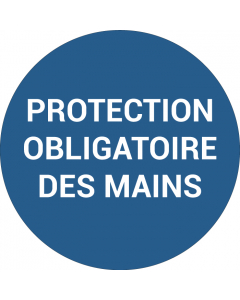 Pictogramme PROTECTION OBLIGATOIRE DES MAINS