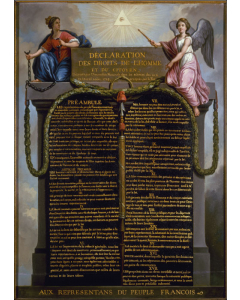 Panneau Déclaration des droits de l'homme et du citoyen - 1789
