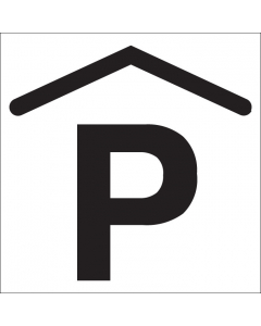 Plaque de porte carrée Parking