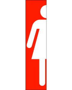 Sticker ff2300 Toilette-femme-bande-model-2-rouge