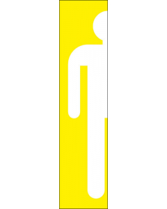 Sticker ffee32 Toilette-homme-bande-model-2-jaune