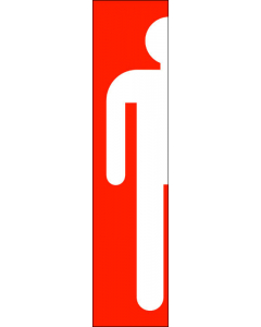 Sticker ff2300 Toilette-homme-bande-model-2-rouge