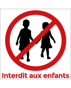 Pictogramme interdit-aux-enfants