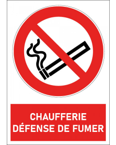 Pictogramme Chaufferie défense de fumer