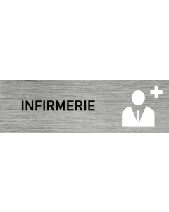 Plaque de porte Infirmerie