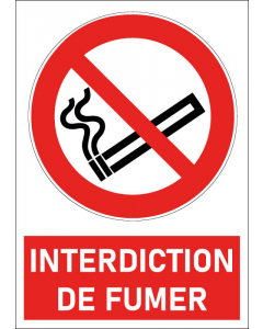 Pictogramme Interdiction de fumer
