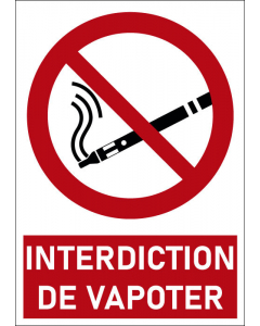 Pictogramme Interdiction de vapoter