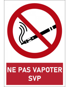 Pictogramme Ne pas vapoter SVP