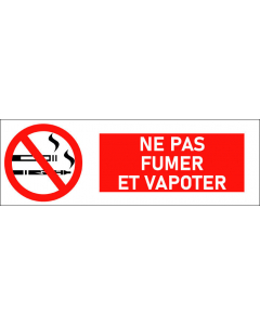 Pictogramme Ne pas fumer et vapoter
