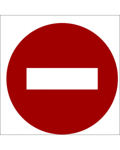 Plaque de porte carrée Zone interdite