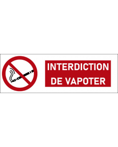 Pictogramme Interdiction de vapoter