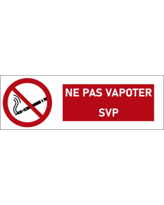 Pictogramme Ne pas vapoter SVP