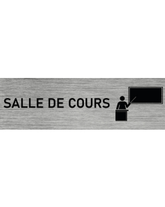 Plaque De Propreté Aluminium Demi-lune - Adhésive - 150x300 Mm
