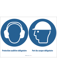 Pictogramme Port du Casque et Protection Auditive - Sécurité au Travail