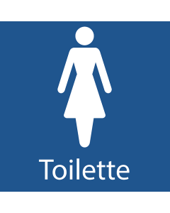 "Pictogramme Élégant Toilettes Femmes avec Texte - Signalisation Claire et Design pour Sanitaires"