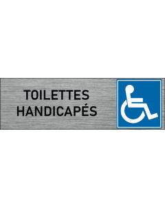 Plaque de porte toilettes handicapés