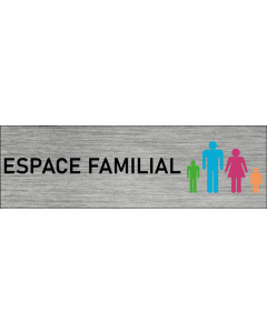 Plaque de porte Espace familial
