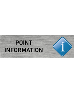 Plaque de porte Point Information
