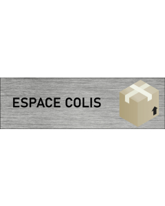 Plaque de porte Espace Colis