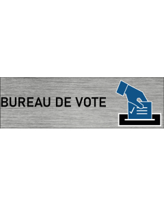 Plaque de porte Bureau de vote