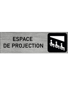 Plaque de porte Espace de projection