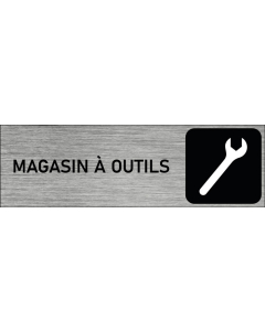 Plaque de porte Magasin à outils