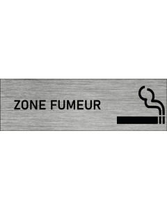 Plaque de porte Zone fumeur 2