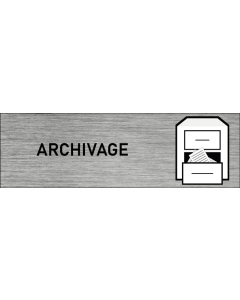 Plaque de porte Archivage