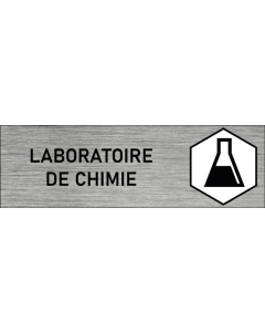 Plaque de porte Laboratoire de chimie