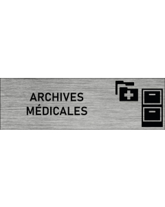 Plaque de porte Archives médicales