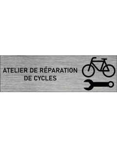 Plaque de porte Atelier de réparation de cycles
