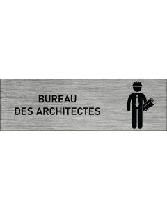 Plaque de porte Bureau des architectes