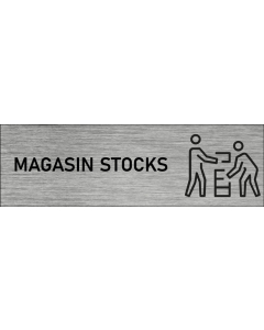 Plaque de porte Magasin Stocks