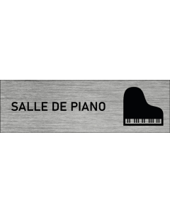 Plaque de porte Salle de piano
