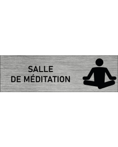 Plaque de porte Salle de méditation