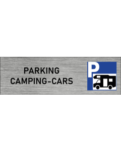 Plaque de porte Parking camping-cars