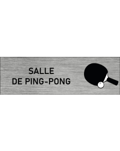 Plaque de porte Salle de ping-pong