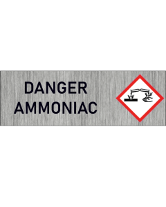 "Pictogramme Danger Ammoniac – Signalisation de Sécurité Robuste pour Zones à Risque"