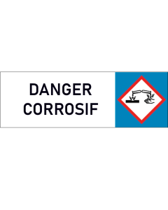 Plaque Pictogramme "Danger Corrosif" - Sécurité Renforcée avec Signalisation Conforme et Durable