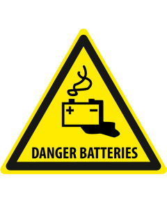 Pictogramme Danger Batterie - Avertissement de Sécurité