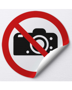 Autocollant Interdiction de photographier