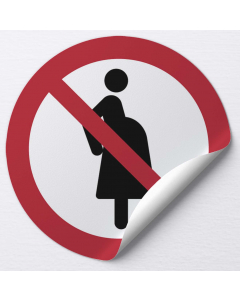 Autocollant Femmes enceintes non autorisées
