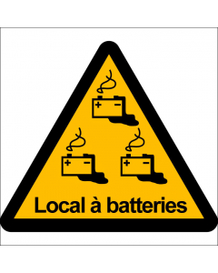 Pictogramme danger local à batteries