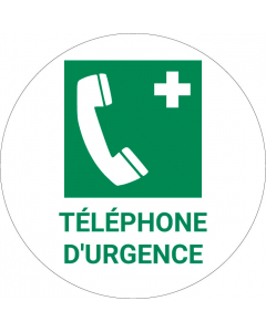 Panneau pictogramme Téléphone d'urgence
