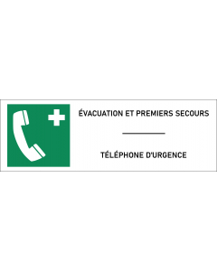 Panneau Téléphone d'urgence