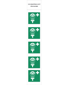 Panneau Équipement de rinçage des yeux 5N 