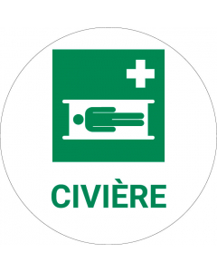 Panneau pictogramme Civière
