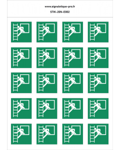 Panneau Fenêtre-de-secours-avec-échelle-de-secours 20N