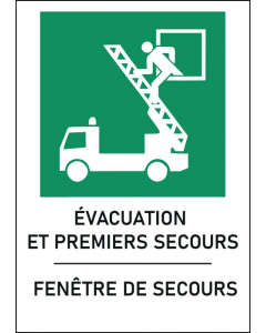 Panneau Fenêtre de secours